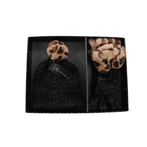 INC International Concepts Faux Fur Beanie Hat & Gloves Gift Set #GS001 - Picture 1 of 3